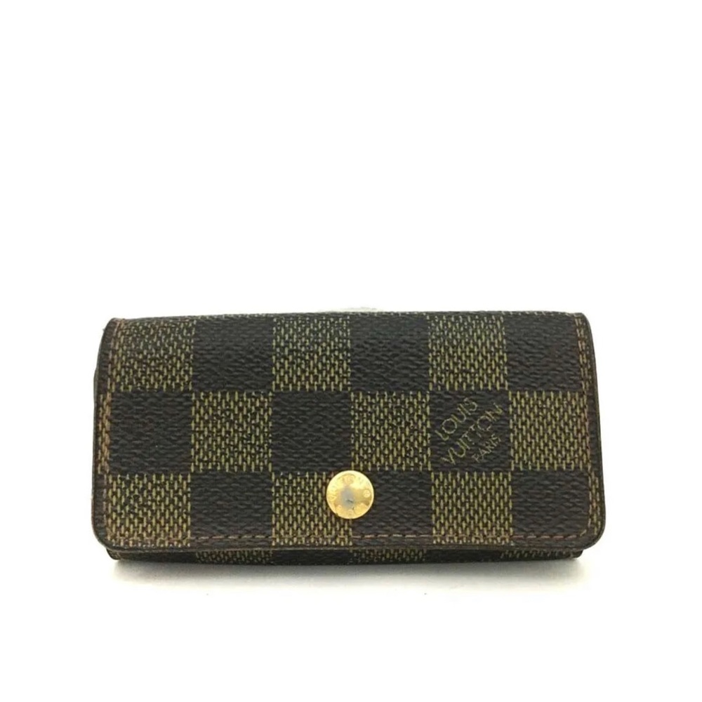 Authentic Louis Vuitton Damier Multicles 4 Ring Key Case